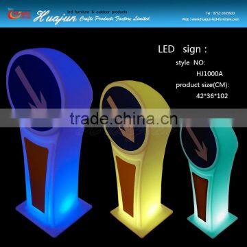 solar led road sign/outdoor sign/led color change road sign