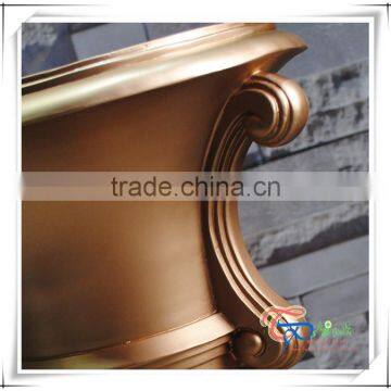 Golden Luxury Flower Pot Fiberglass Urn photo-4