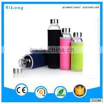 Water Glass Bottle, Borosilicate Glass Water Bottle,holesale Glass Water Bottle With Silicone Sleeve Voss Water Glass Bottle photo-3