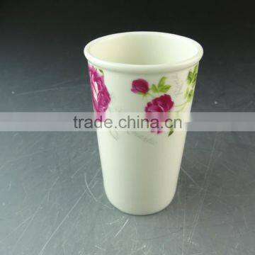 wholesale high quality white porcelain coffee cup , cheap porcelain coffee mug in stock