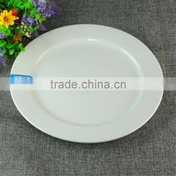 2016 China High Quality White Round DInner Plates Wholesale Porcelain Ceramic Plate Restaurant Use