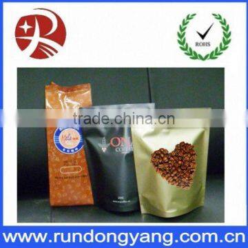 aluminum foil coffee bean bag with valve