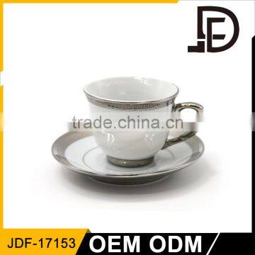 Wholesale Factory Price Bulk Tea Cups and Saucers Cheap / Grace Tea Ware Porcelain With High Quality photo-5