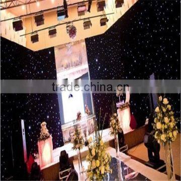 Made in China Fireproof Velvet Romantic Led Star Shine Curtain for Wedding photo-6
