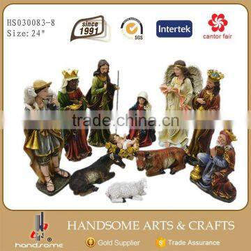 12 Inch Resin Religious Items Christmas Nativity Set photo-5