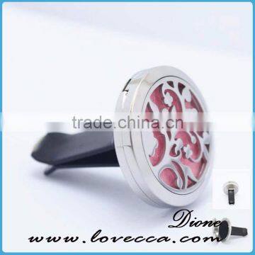 Stainless Steel Vent Car Air Freshener Aromatherapy Essential Oil Diffuser photo-3