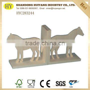 FSC Unfinished Wooden Custom Design Bookend photo-4