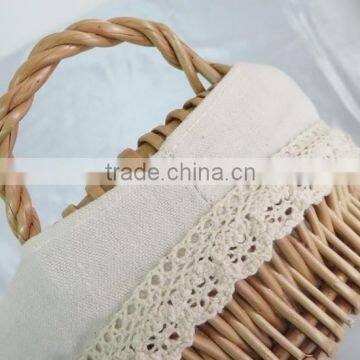 High Quality Woven Willow Round Bread Basket With Handles photo-5