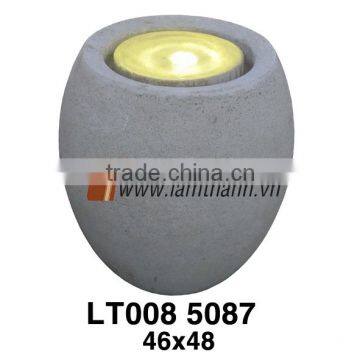 Vietnam Lite Stone Garden Decorative Round Water Fountain With Led Candle photo-2