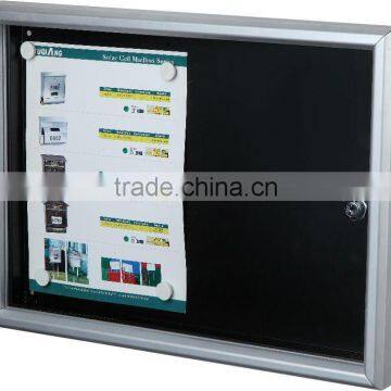 Aluminum frame lockable notice board with magnet, memo board, message board