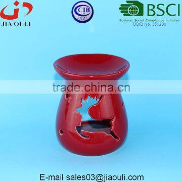 BSCI Audit Factory Gifts & Decor Ceramic Oil Warmer, Ceramic Tea Light Oil Burner photo-2