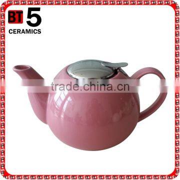 BTHJC-2 Creative Home 42oz Ceramic Teapot with S/S Lid & Infuser