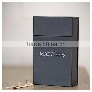 Small Size Cream Powder Coated Metal Firelighter Storage Box