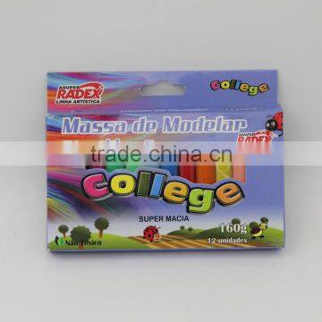 Colourful color modeling clay plasticine clay playdough 12 colours Modelling Clay