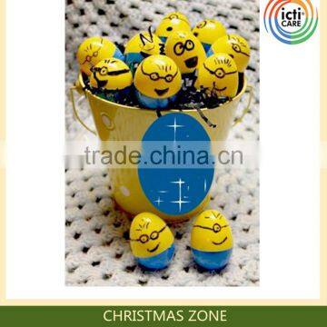 2015 Hot Holiday Crafts Plastic Yellow Easter Egg Forchildren's Gift From Dongguan Icti Manufacturer photo-4