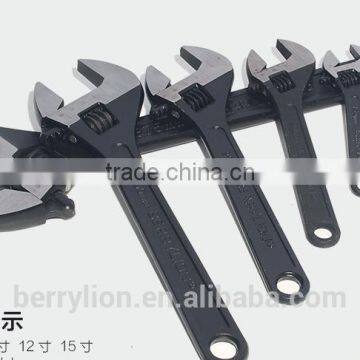 Berrylion 15"/375mm Adjustable Wrench Black Polished Adjustable Wrench photo-4