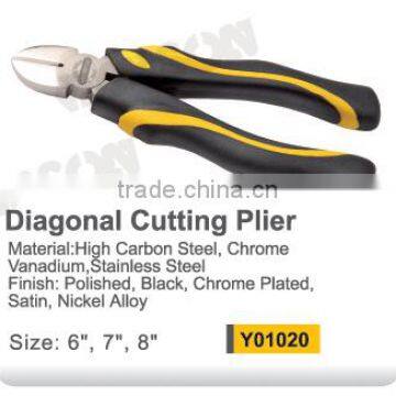 Nikel Plated High Quality Long Nose Plier With TPR Handle