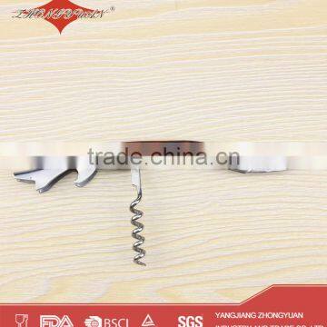 Cheap Fancy Custom Wood Cork Corkscrew Wine Opener photo-2