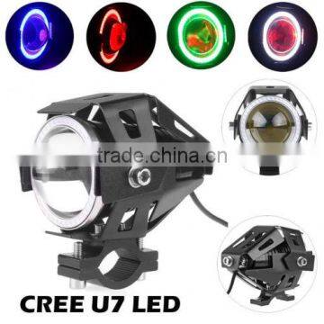 125W U5 U7 LED Motorcycle ATV Bike Spot Fog Light Driving Headlight PC photo-2