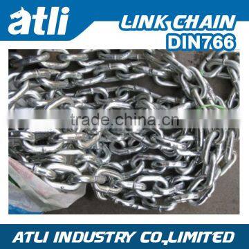 Welded hot dip galvanized twisted silver link chain