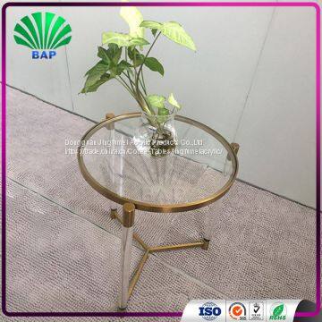 New Fashion Acrylic Coffee Table Small Round Table Home Furniture Metal Table photo-3