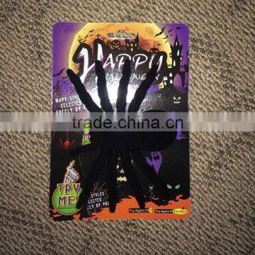 Realistic Design Black Plastic Insect Toy Halloween Big Spider