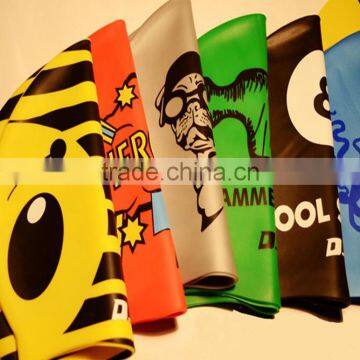 Silicone Waterproof Swimming Caps , Novelty Swimming Cap , Custom Logo Swim Cap