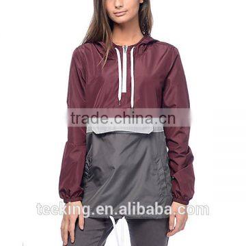 high quality wholesale pullover women windbreaker