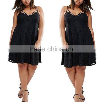 The new style lace formal dress for plus size women dress in winter of 2016