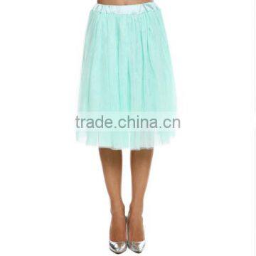 2016 New Women Princess Fairy Style 5 Layers Voile Tulle Maxi Bouffant Puffy Casual Chiffon Skirt photo-3