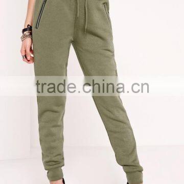 Latest Lady Fashion Khaki Jogger Pants 2016 photo-3