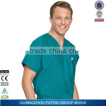 Wholesale Custom Made V-neck Scrub Top And Pants For Docter Wear BSOP-6517
