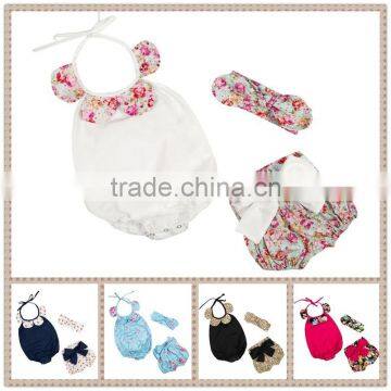 Factory supply baby romper set Wholesale kids cheap price garment boutique children girls summer clothing set