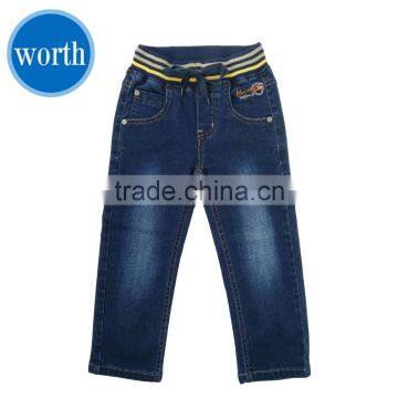 Kids Jeans Boys Children Pants Custom Made Jeans with Embroidery