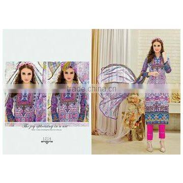 Designer long Readymade Printed Suits/frock suits for women/ladies suits lace design