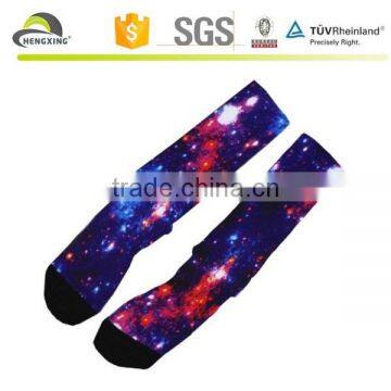 Custom logo sport socks/cheapest socks/print polyester socks