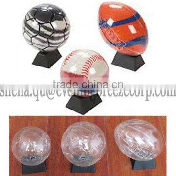 wholesale sport footabll baseball rugby ball diy plastic sand art toy