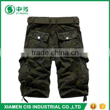 Custom Summer Pure Cotton Army Style Mens Camo Printed Cargo Shorts photo-5