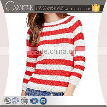 Crew Neck Loose Cheap Sweater for Women photo-3