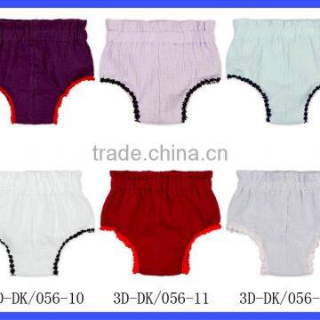 Wholesale Soft Infant Clothes Navy Plain Color Lace Free PP Pants Newborn Baby Boy Beach Shorts Type Diaper photo-6