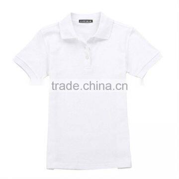 Breathable and Comfortable Short Sleeve Lady Golf Polo Shirts Made of 100% Cotton photo-3