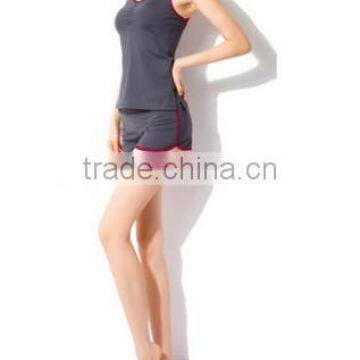 Red Summer Women Yoga Coordinates Wear Modal Sport Clothes photo-2