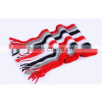 Cheap Simple 6color Choice Stripe Design Spandex Material Knit Fashion Men Winter Cheap Scarf Hijab photo-5