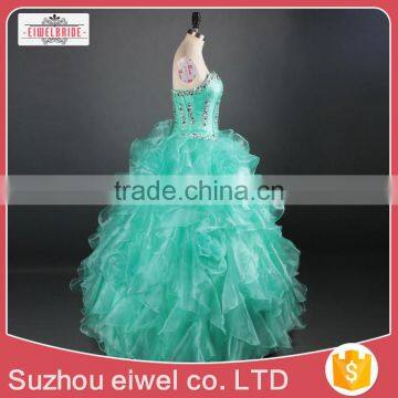 Beaded Sweetheart Ball Gown Evening Dress photo-3