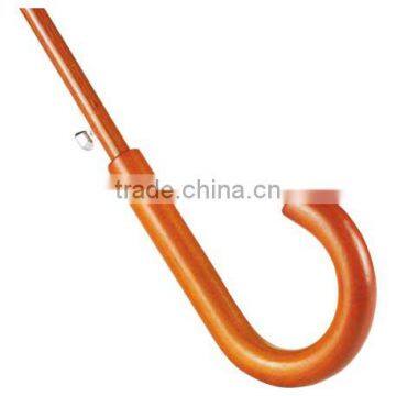 48" EcoSmart Stick Automatic Umbrella - Canopy Made From 51% Recycled Material, Full Wood Handle and Comes With Your Logo photo-3