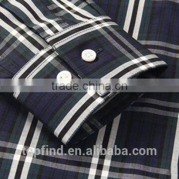 Fashion New Style European & American Western Grey and Black Plaid Shirt for Men photo-3
