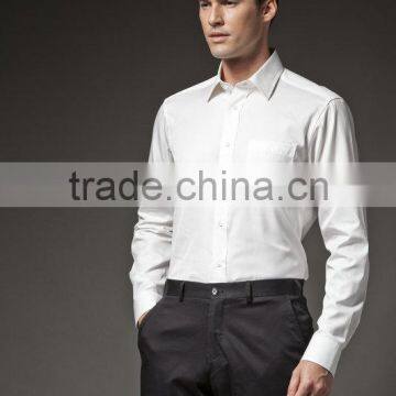 HOT sale! 2015 Summer weared men's white business shirt ! 100% cotton