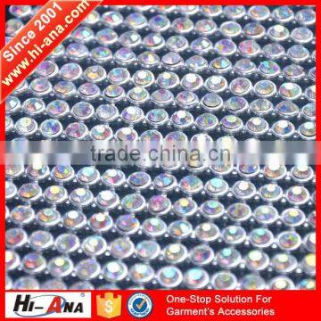 hi-ana trim1 One to one order Fashion decorative rhinestone fabric trim