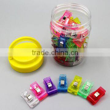 40 PCS colorful sewing &quiting binding craft wonder clips-3.3x1.8cm