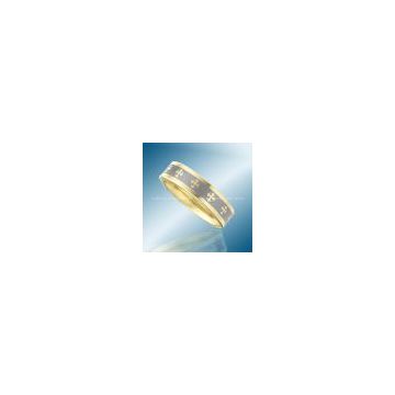 Laser Gold Tungsten Ring Religious Style Hot Sales